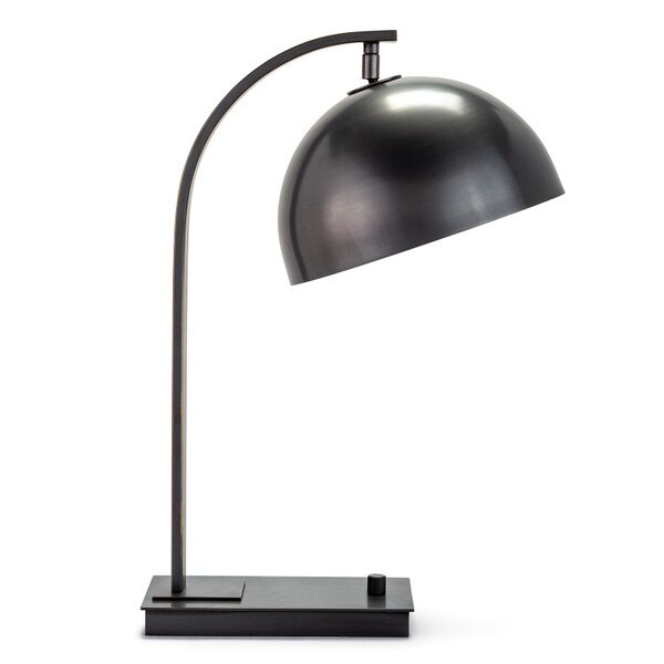 adjustable metal desk lamp in an oil rubbed bronze finish
